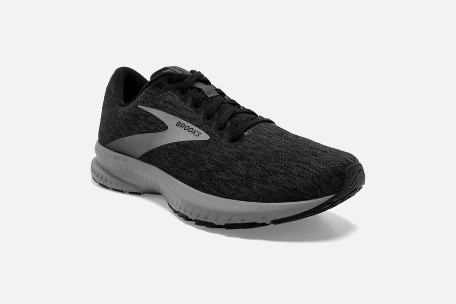 Brooks Launch 7 Road Running Shoes Mens - Black/Grey - UPGBN-2651